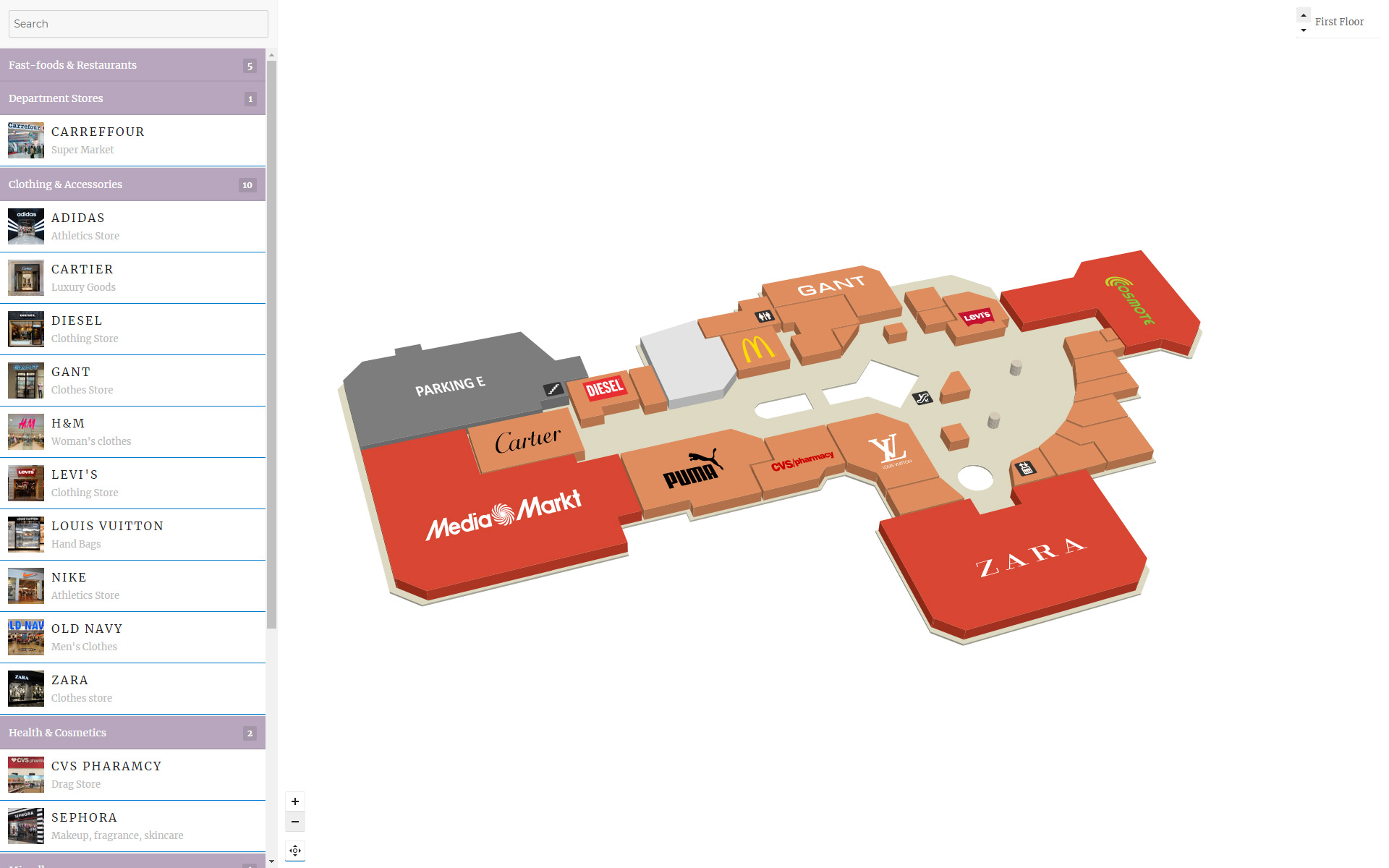 Interactive 3d Map Floor Touchsmart